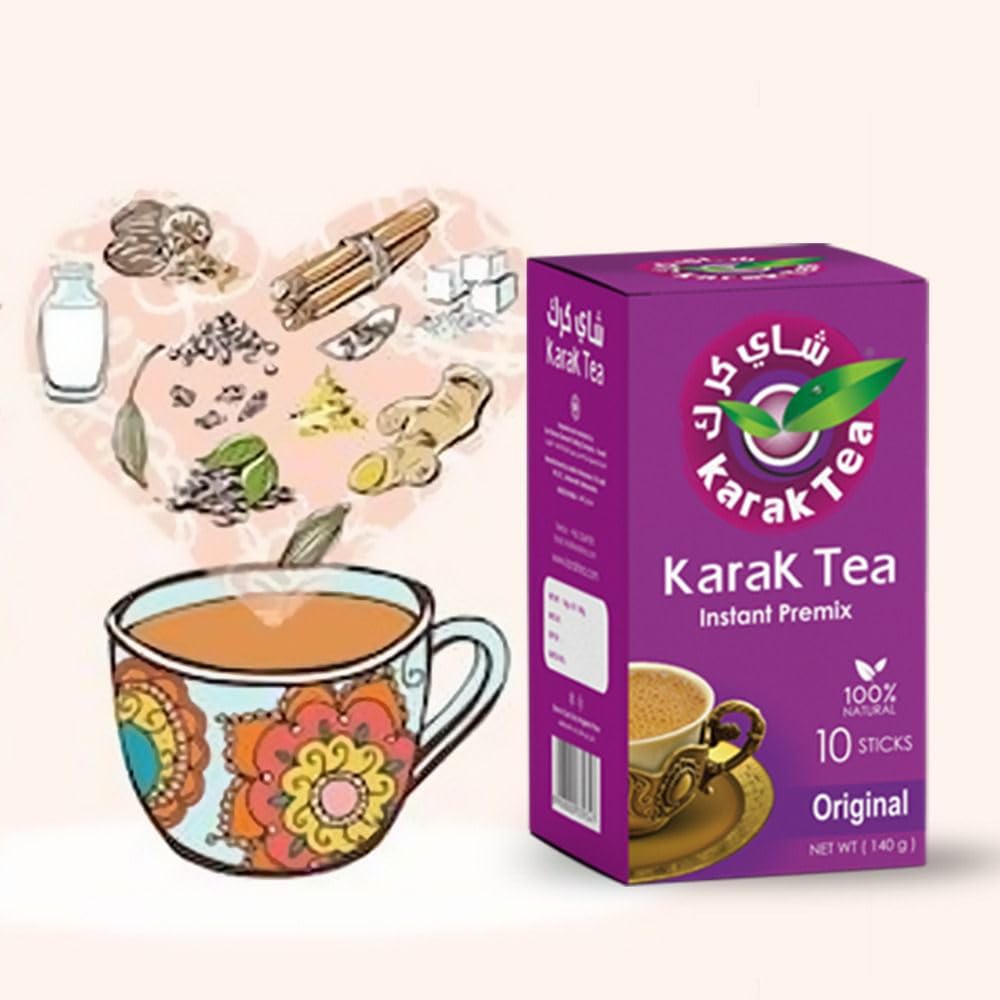KARAK TEA Premix Powder SACHETS 200 G (Original) each packet 10 sachets