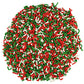 Christmas Sprinkles Bulk - 2.2 LB - Xmas Tree Jimmies - Red, Green & White Confetti for Dessert Decorating - Holiday Baking Topp