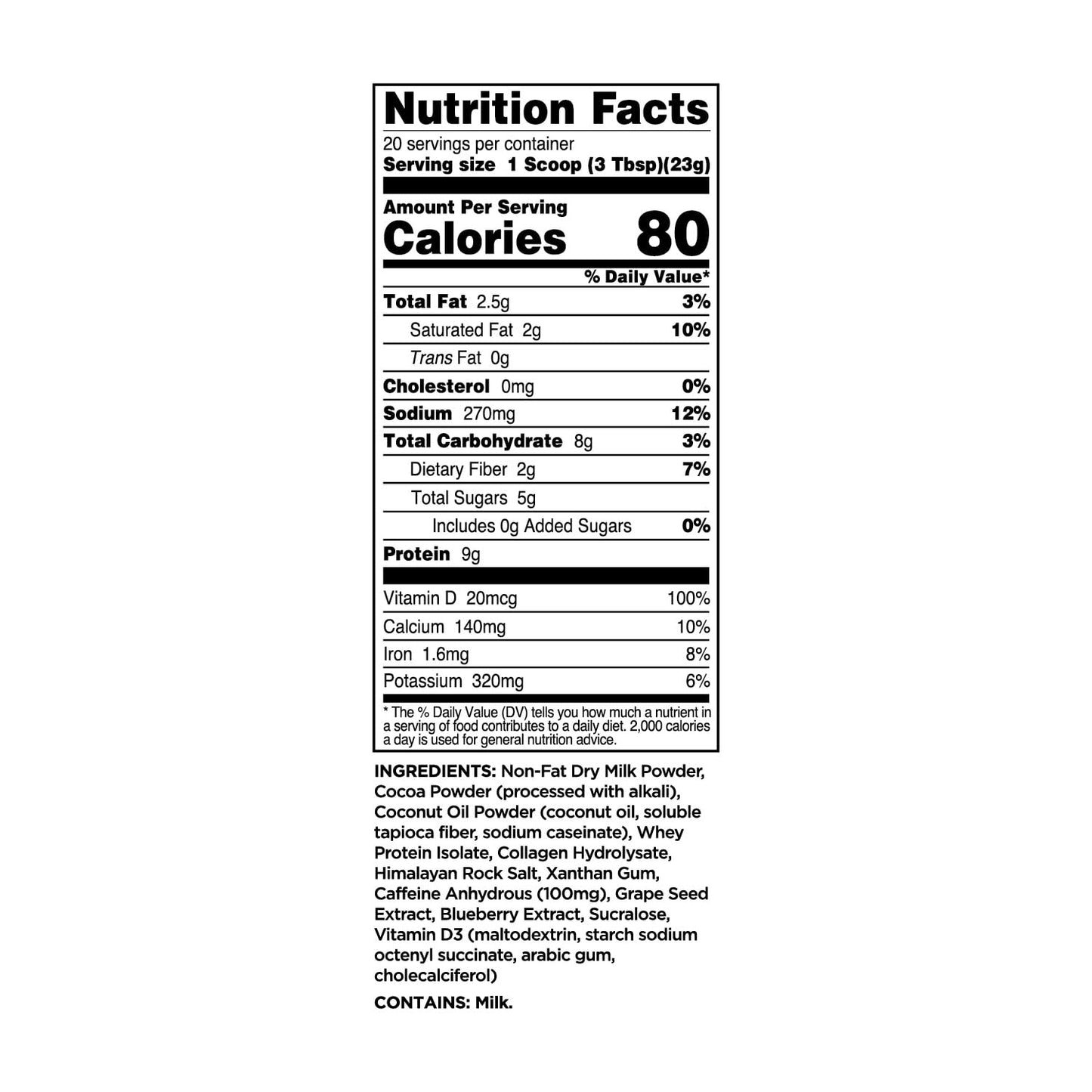 Perk Energy Original Dutch Hot Cocoa (20 Servings) - Gluten Free And Soy Free