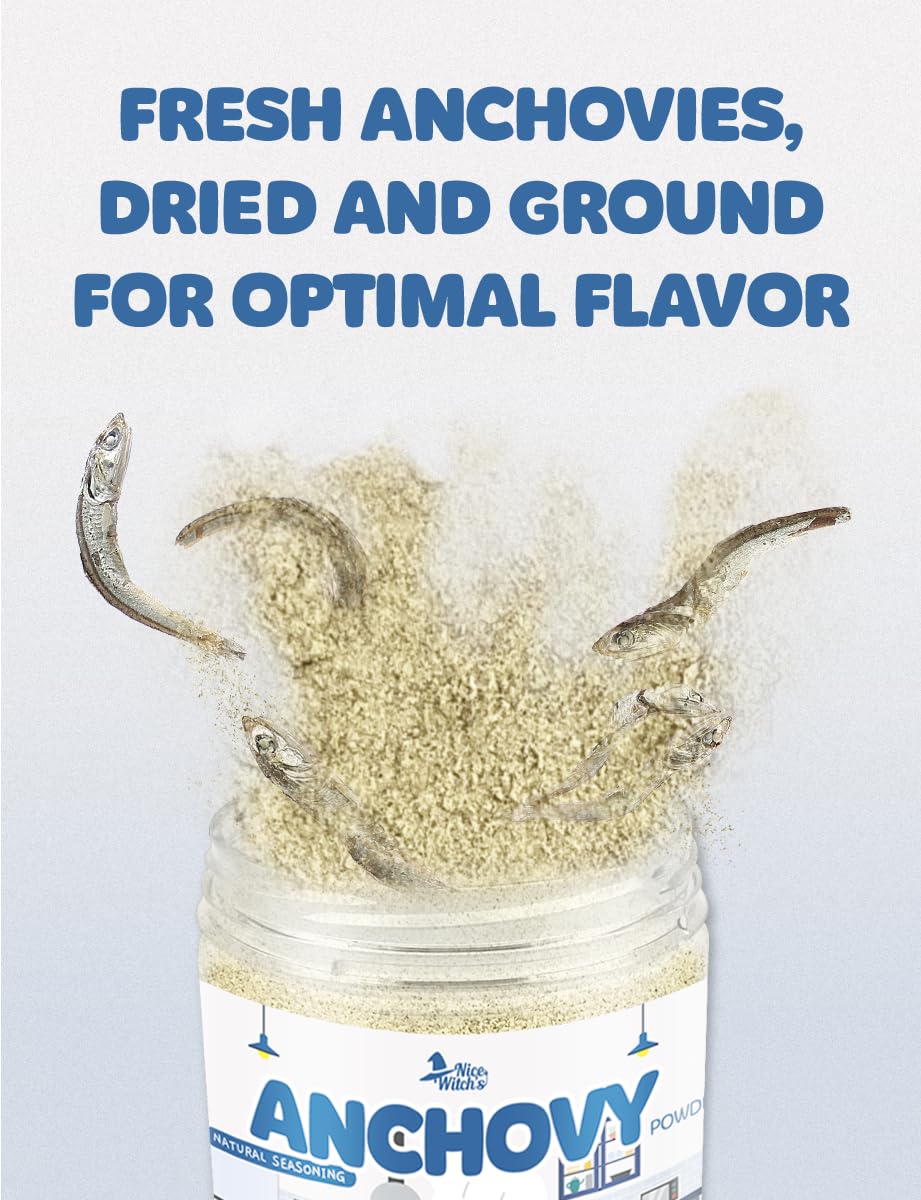 Nice Witch'S Korean 100% Pure Natural Seasoning Use Anchovy Powder In A Variety Of Korean Soups 8Oz 227G   (Anchovy)