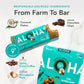 ALOHA Organic Plant Based Protein Bars - Peppermint White Chocolate, Vegan, Low Sugar, 1.98 oz (Pack of 12)