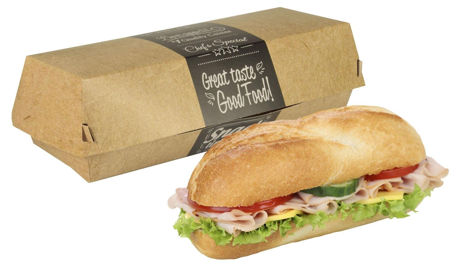 PAPSTAR 86635 Baguette Boxes Pack of 50