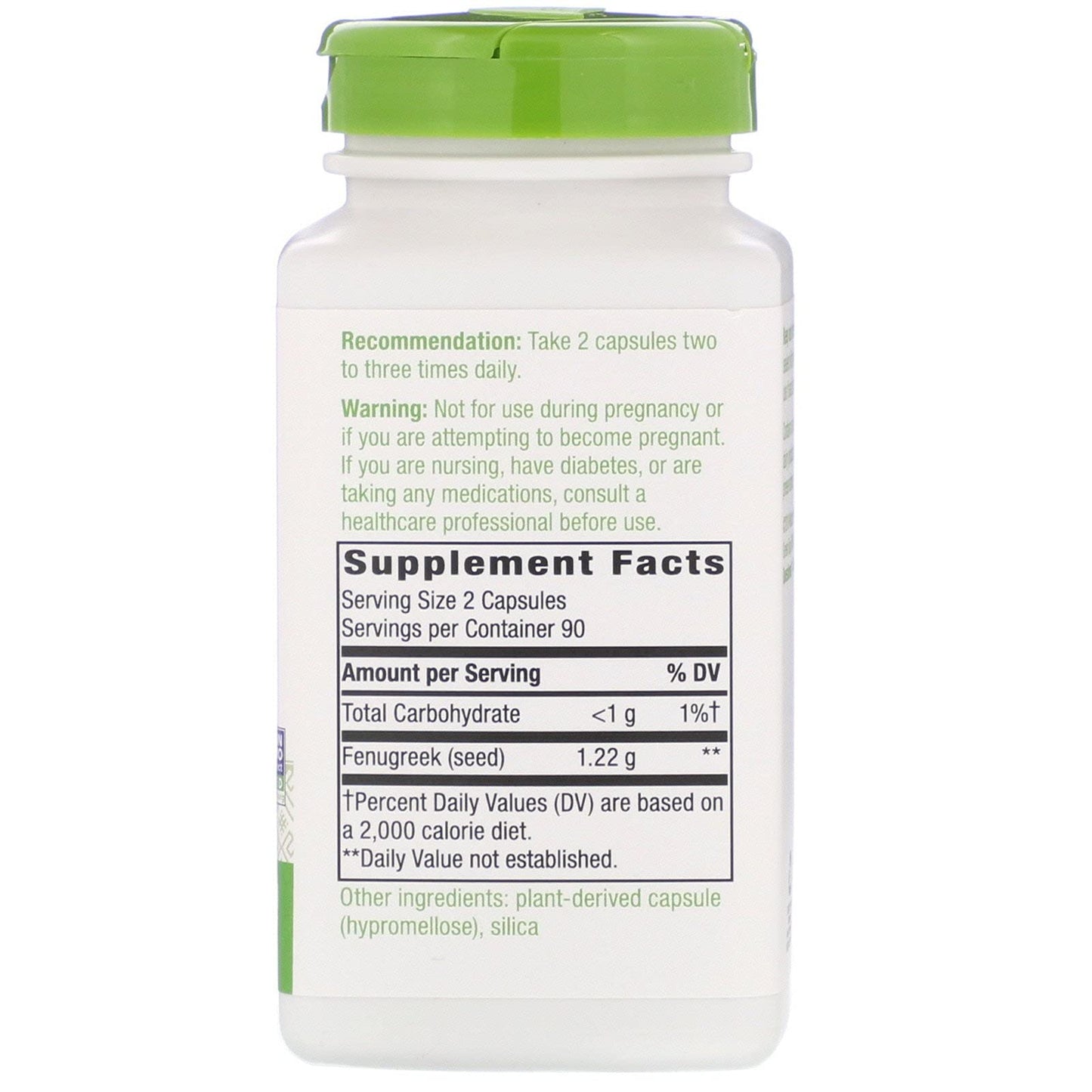 Natures Way Fenugreek Seed compact pieces - 610 mg, 180 Count (Pack of 3)