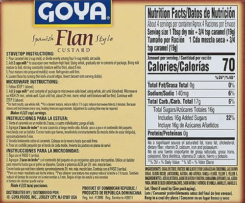 Goya Foods Flan Custard With Caramel, 2.75 Ounce (Pack Of 36)