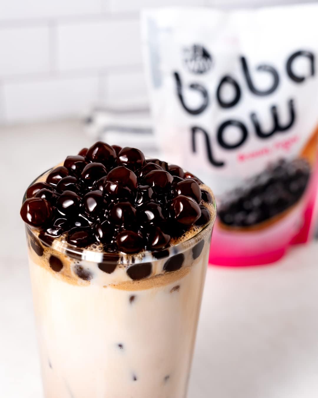 J Way Boba Authentic Instant Tapioca Boba Pearls For Milk Tea, Smoothies And Desserts, Brown Sugar Flavor (Ready In Just 20 Seco