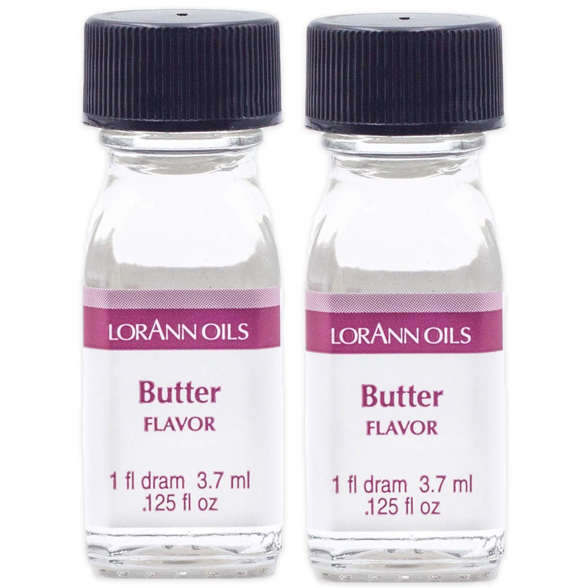 LorAnn Butter SS Flavor, 1 dram bottle (.0125 fl oz - 3.7ml - 1 teaspoon) - 2 Pack