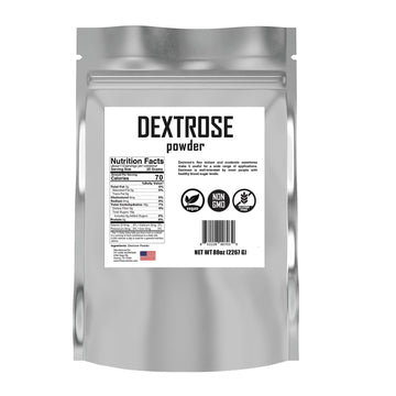 Fit Lane Nutrition Bulk Dextrose Powder - Unflavored Food Grade Sugar - 5 lbs - Ideal for Brewing and Baking