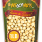 We Got Nuts Raw Macadamia Nuts - Shelled & Unsalted - 1 lb Resealable Pouch