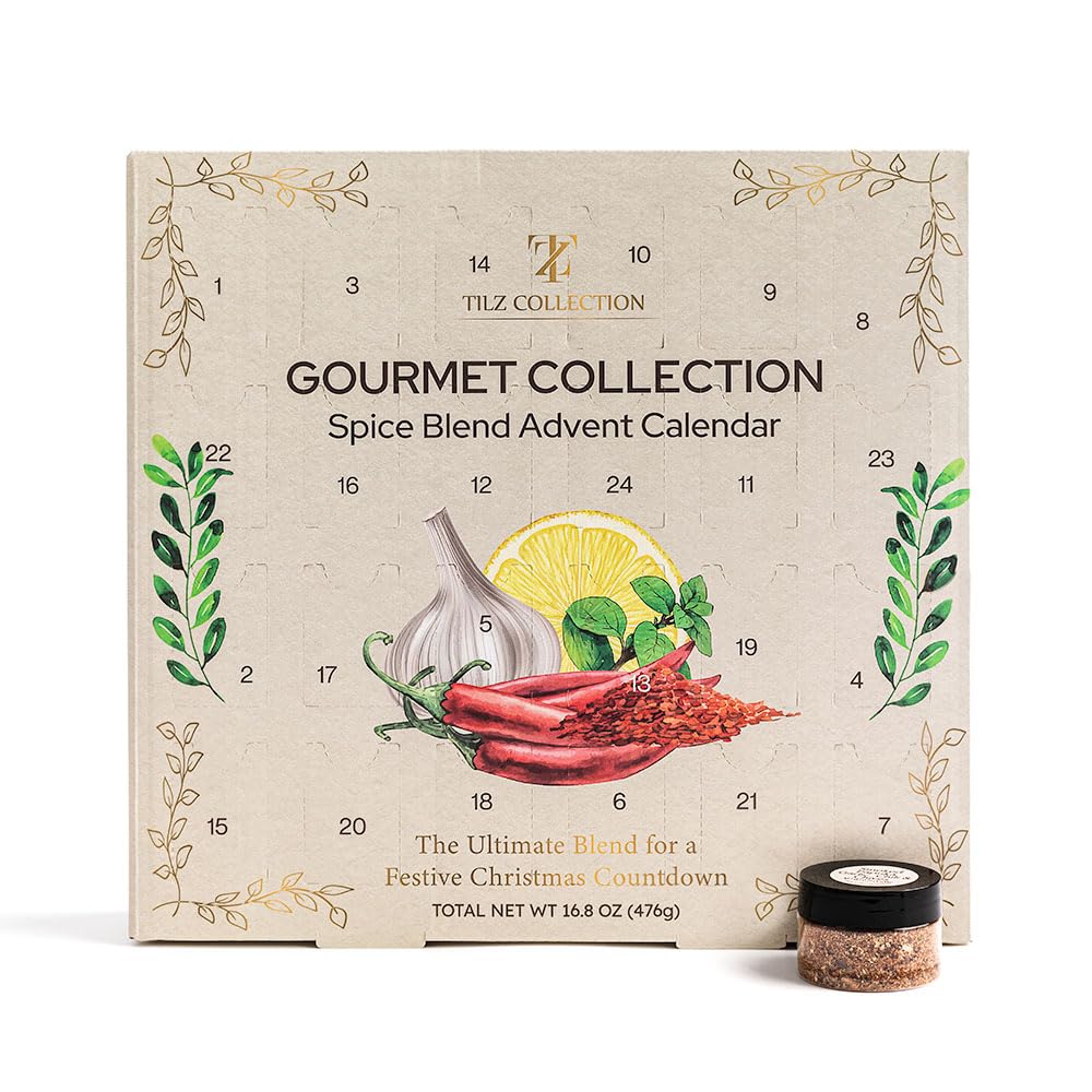 Spices Advent Calendar 2025 - 24 Days  Spices And Seasonings Sets  Spices Gift Set |Christmas  Food Advent Calendar For 18+ Use  Birthday  Cooking Gifts For Women  Men |Chicken Seasoning  Beef  Bbq Rub