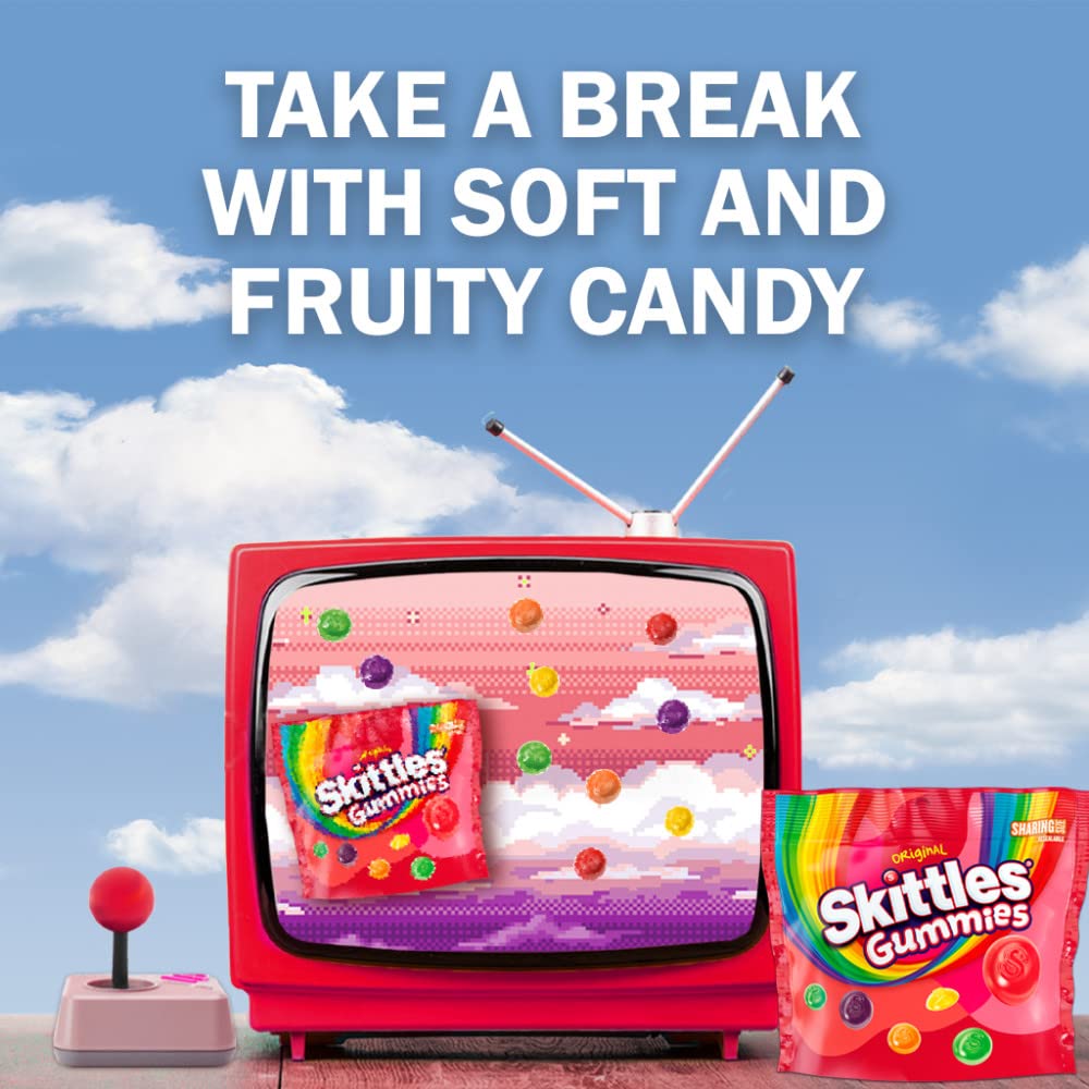 SKITTLES Original Gummy Candy, Sharing Size, 12 oz Bag
