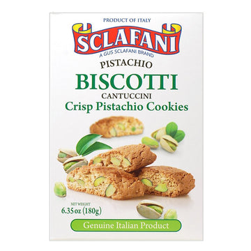 Biscotti Cookies 6.35 oz (180 grams) Boxes (12 Pistachio)
