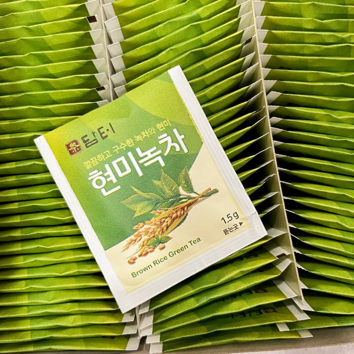 Damtuh Korean Brown Rice Green Tea Genmaicha Tea 150 Tea Bag (Pack Of 1)