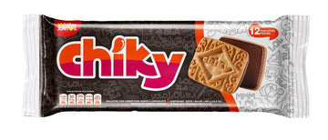 Chiky Chocolate Fudge Cookies, Crunchy & Sweet, Smooth Cream Center, Crispy Texture That Melts In Every Bite, 16.9 Ounces, 1 Box Contains 3 Bags, Each With 12 Individual Packs.