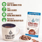 Crio Bru Brewed Cacao Coffee Alternative - Mocha Flavor, 10 Ounce, 99.99% Caffeine Free, Keto, Low Carb, Brew Hot or Iced