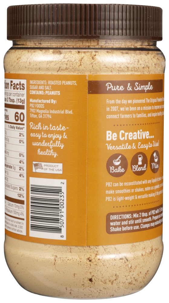 Bell Plantation Pb2 Powdered Peanut Butter 16 Oz. (Pack Of 4)