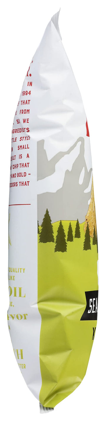 Boulder Canyon Kettle Cooked Potato Chips, Cooked In 100% Olive Oil, Wavy Canyon Cut, Non-Gmo Verified, Gluten Free, Sea Salt &