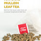 TeeLux Mullein Leaf Tea Bags, Caffeine Free, Biodegradable, 60 Count, 3g/Bag