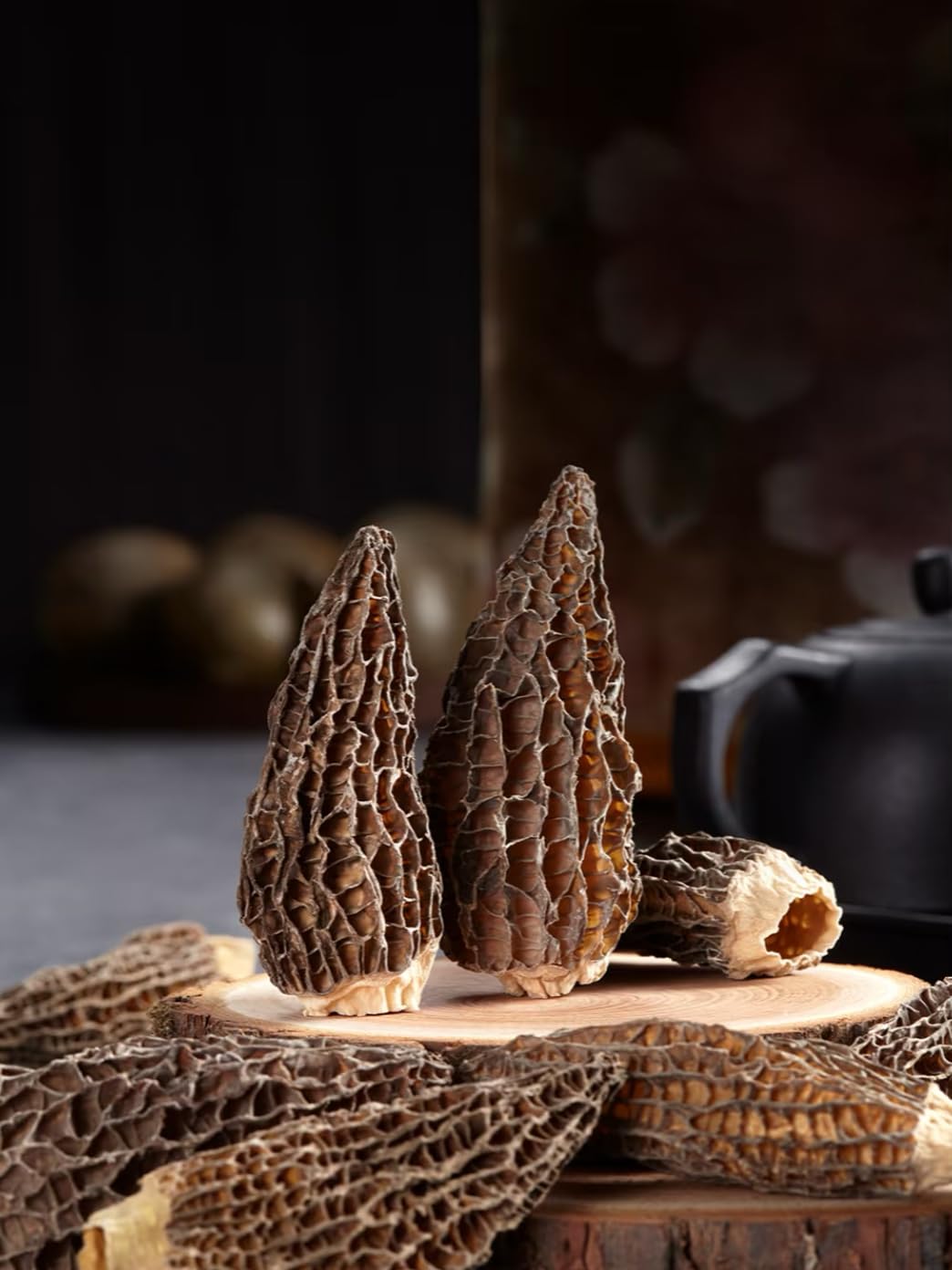 Premium Grade Dried Morel Mushrooms (Morchella Conica), 1 Oz Gourmet Morel Mushrooms Dehydrated Delicacies Nourishing Morchella