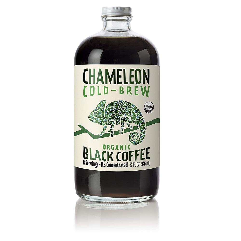 Chameleon Cold Brew Black Coffee Concentrate, 32 Fl Oz (Pack of 2), Brown