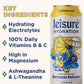 Leisure Drinks - Electrolyte Drink Variety Pack [Electrolyte Refresher - 16oz Cans  12pk] - Low Sugar Hydration Drink - Get The Best Hydration Drink Packed w/ Magnesium & Ashwagandha For Mood & Stress Support