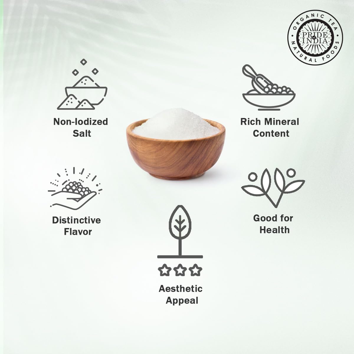 Pride of India- Himalayan White Salt Fine Grind 2.2 lbs (997.90 gm)- Rarest & Enriched W/84+ Natural Minerals- Low Sodium- Miner
