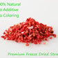 enhanced Freeze Dried Strawberries Pieces 6.5 Oz/185g Frozen Dried Strawberry 100% Natural & No Additives.