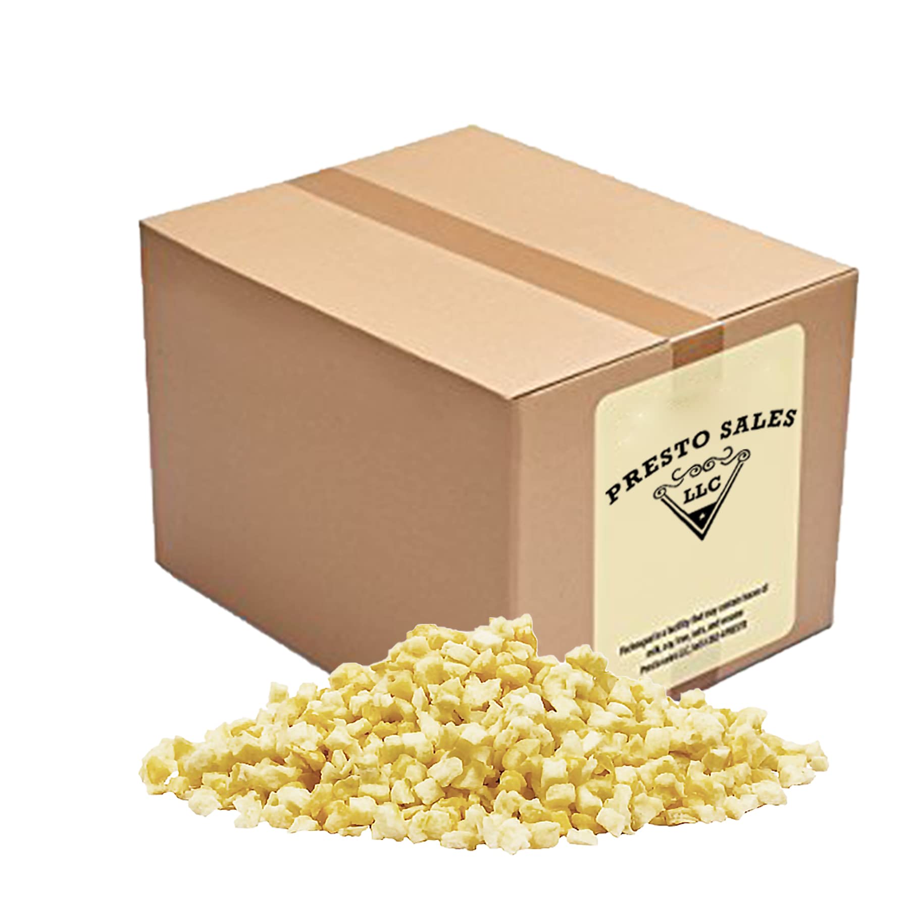 Presto Sales Dried Apple Cubes, 80 Oz | All Natural Dried Fruit Snack | Vegan, Non-Gmo, Dehydrated Fruit | Packed Fresh In 5 Lbs Bag