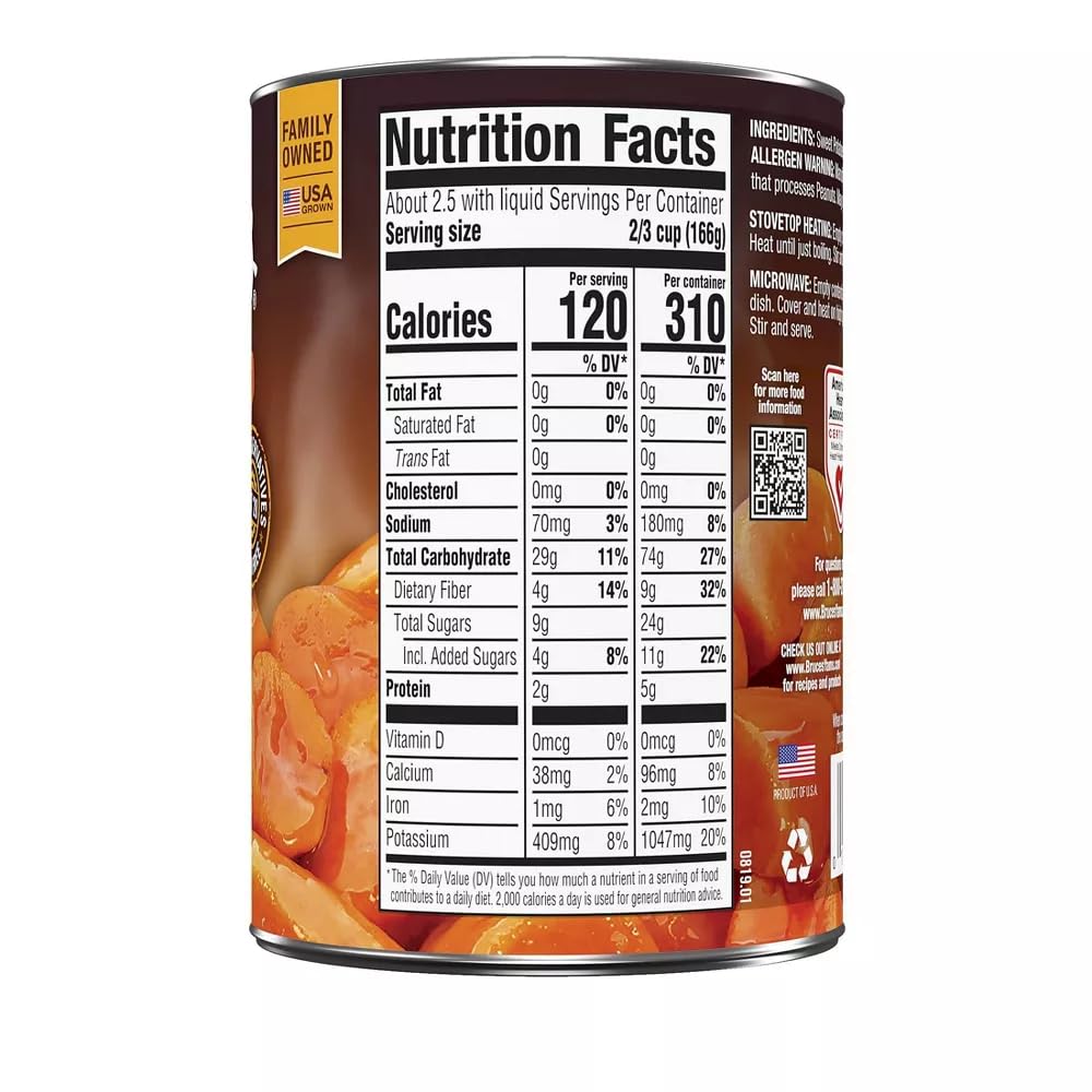 Bruce'S Yams Sweet Potatoes In Syrup 15Oz Cans (4 Pack)