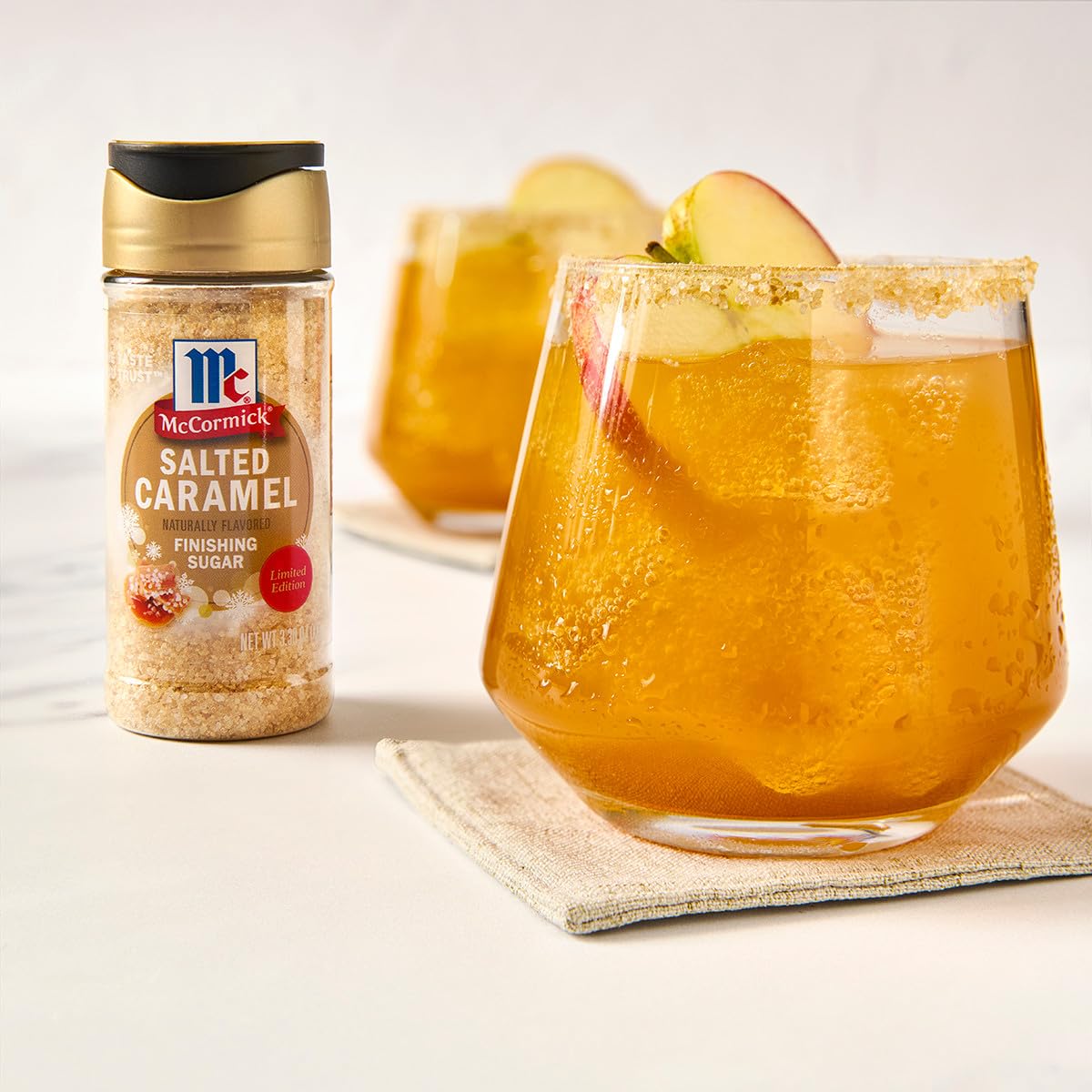 McCormick Salted Caramel Finishing Sugar, 3.81 oz, Perfect for Baking and Desserts