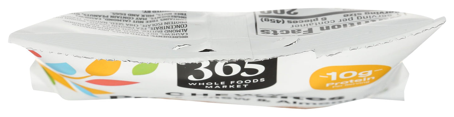 365 By Whole Foods Market, Protein Chewy Bites Vanilla Cashew Almond, Single Serving 1.58 Ounce