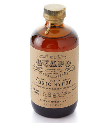 El Guapo Bitters Tonic Syrup - Cocktail Mixer with Fresh Citrus & Botanicals - 8.5 fl oz - Gluten Free & Vegetarian