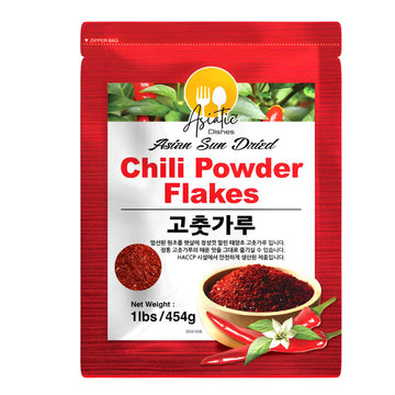 Premium Gochugaru Korean Red Pepper Flakes - 100% Asian Sun-Dried Chili Flake for Kimchi, Stews, and Versatile Cooking - 1LB Pac
