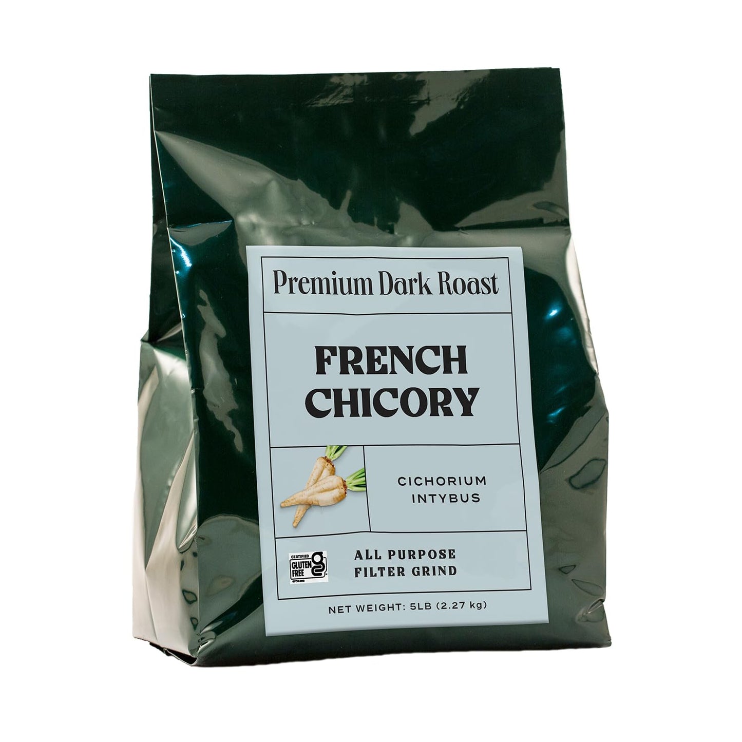 Worldwide Botanicals French Chicory Root - 5LB Bag, Brew Like Coffee, Acid Free, Caffeine Free, Kosher