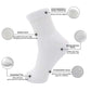 Lin Performance Ankle Diabetic Socks For Women And Men Non-Binding Top Cushion Sole Moisture Wicking, 4 Pairs (13-15, White)