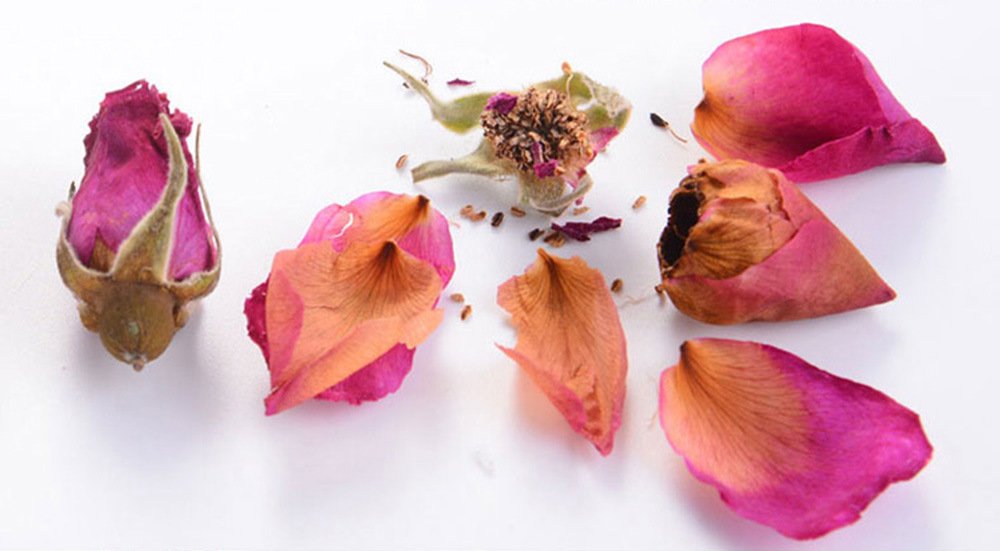 TooGet Organic Dried Red Rose Buds & Petals - 4 OZ Culinary Food Grade