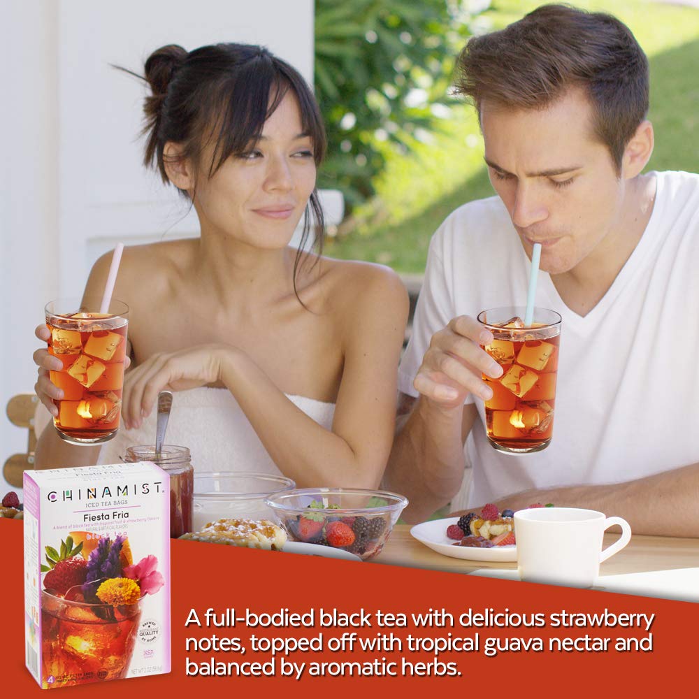 CHINAMIST Iced Tea Black Tea Infusion – 4 Count – Each Bag Yields 1/2 Gallon – Model 2915