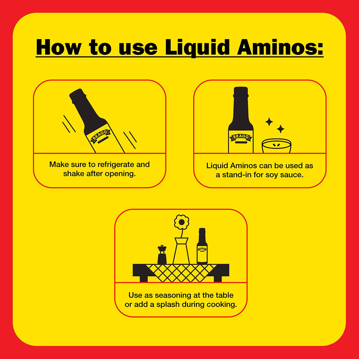 Bragg Liquid Aminos All-Purpose Seasoning - 16 Fl Oz - Gluten-Free Soy Sauce Alternative - Perfect For Stir-Fries And Cooking At