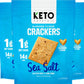 Keto Naturals Keto Crackers, Low Carb, Sea Salt, Gluten Free, 2.25 Ounce (Pack of 3)