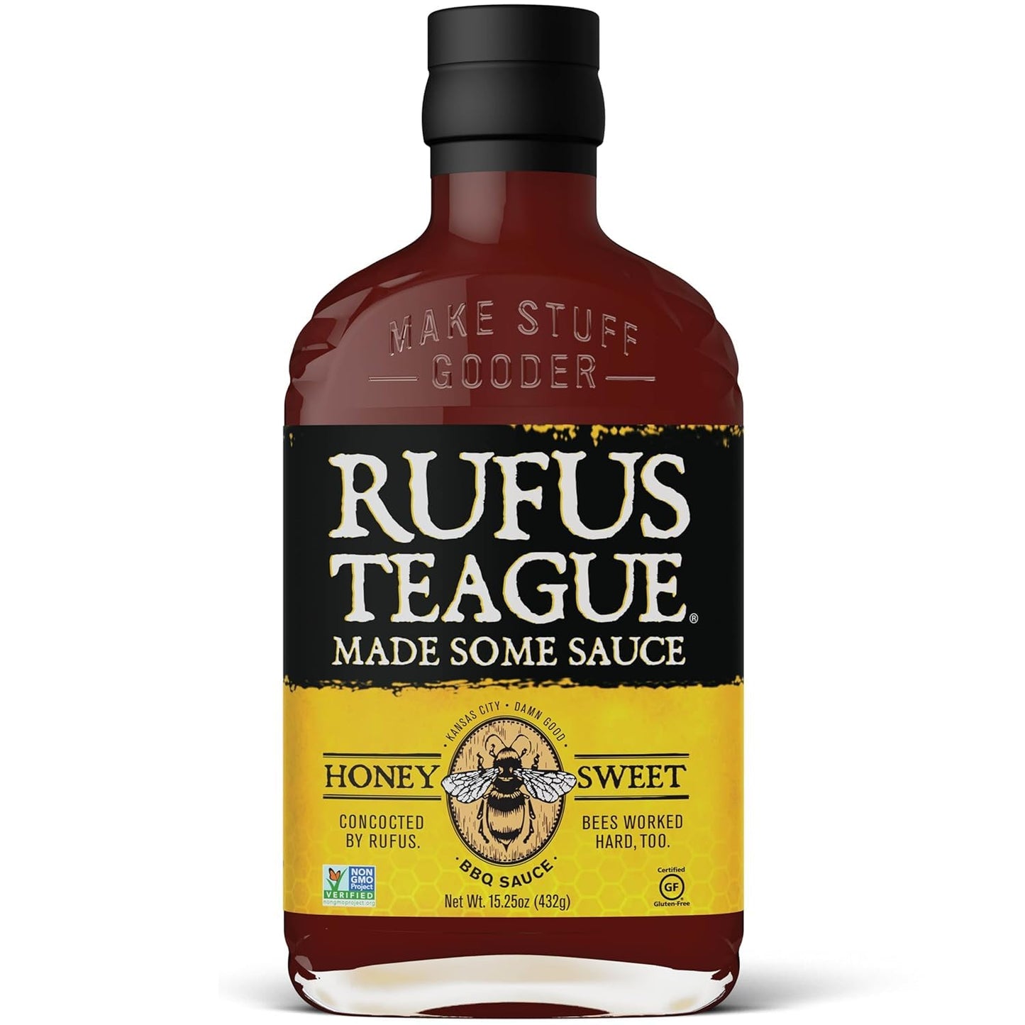 Rufus Teague Honey Sweet BBQ Sauce, 16 oz(454g)