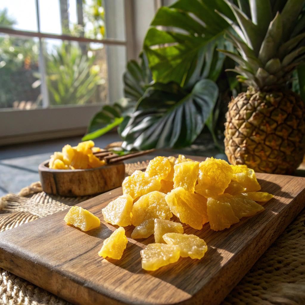 Sincerely Nuts - Dried Pineapple Chunks | Healthy Dehydrated Fruit Snack | Sweet Candied Chewy Tropical Pineapple Bits | Kosher,