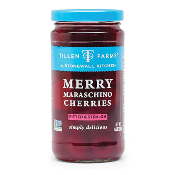 Tillen Farms Merry Maraschino Cherries, Non Gmo, 13.5 Ounces (Pack Of 6)