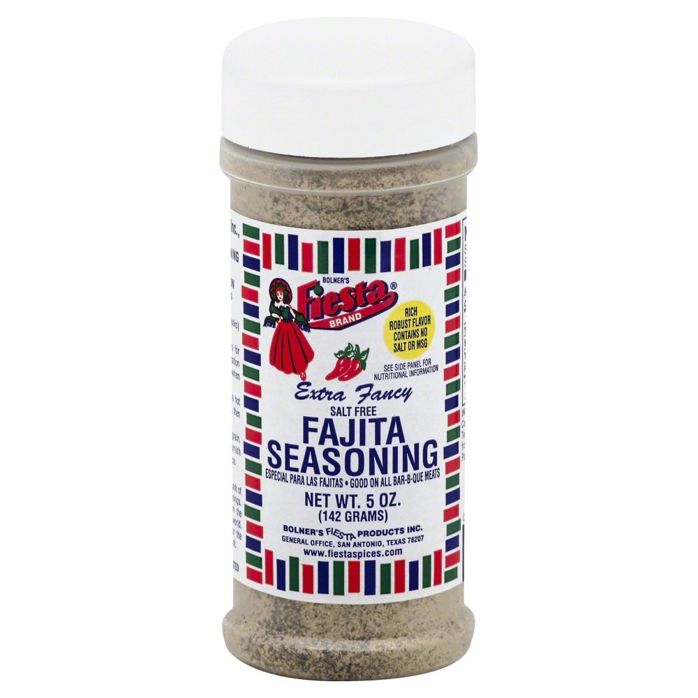 Bolners Fiesta Salt-Free Fajita Seasoning, 5 Ounces, Pack of 1