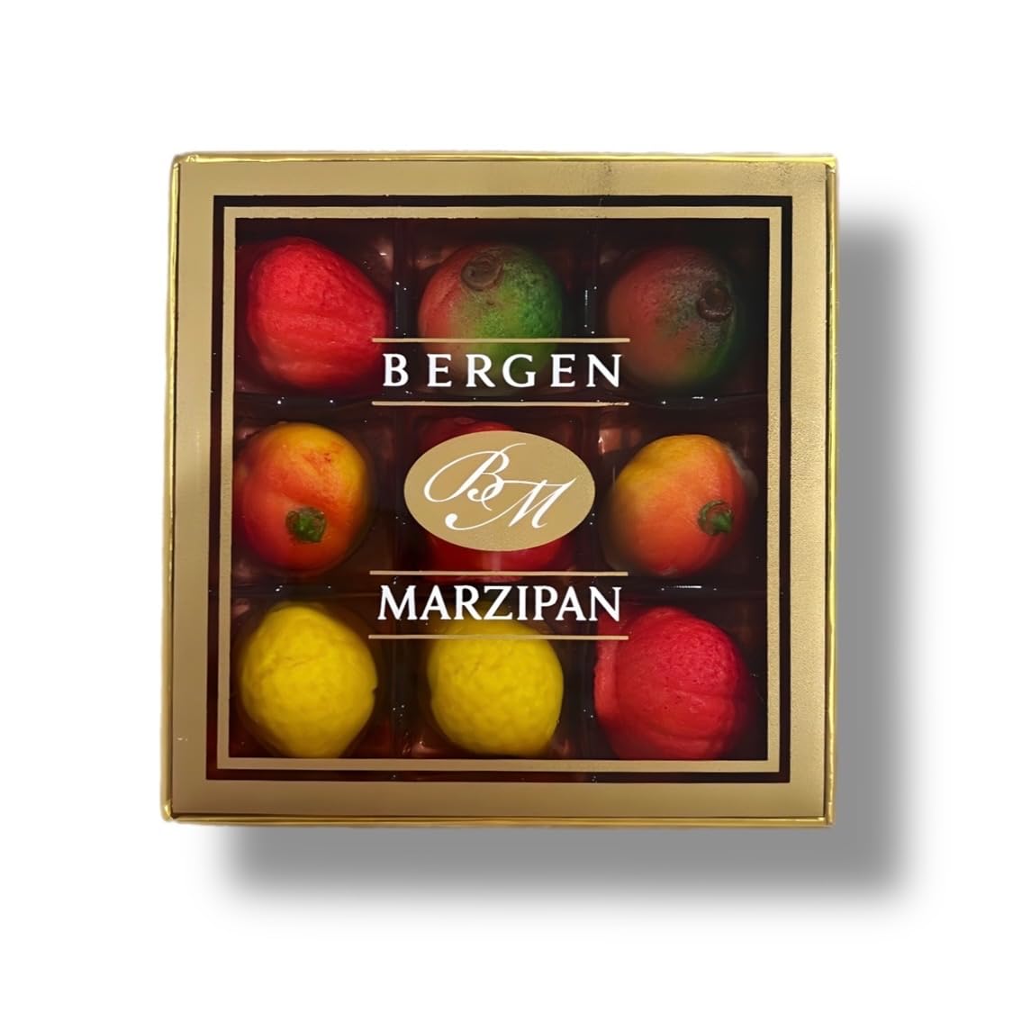 Assorted Marzipan Fruit - 9 Pieces (4 Oz)
