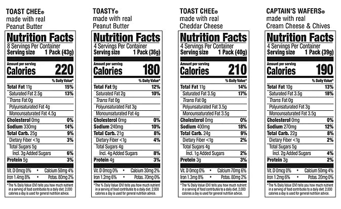 Lance, Variety Pack Sandwich Crackers, (40 pack)