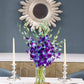 KaBloom Flowers - Exotic Sapphire Orchid Bouquet of Blue Orchids Without Vase - Gift for Birthday  Sympathy  Anniversary  Get Well  Valentine  Mothers Day Fresh Flowers