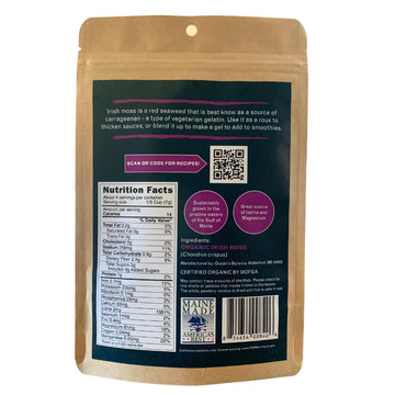 Oceans Balance Organic Irish Sea Moss - Gluten Free, Mineral Rich - 1 oz Bag - Perfect for Keto, Paleo, Vegetarian, or Vegan Diet