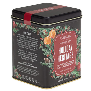 Harney & Sons Holiday Heritage Colonial Williamsburg Blend | Black Tea With Warm Apple, Cinnamon, And Orange Peel,20 Count (Pack