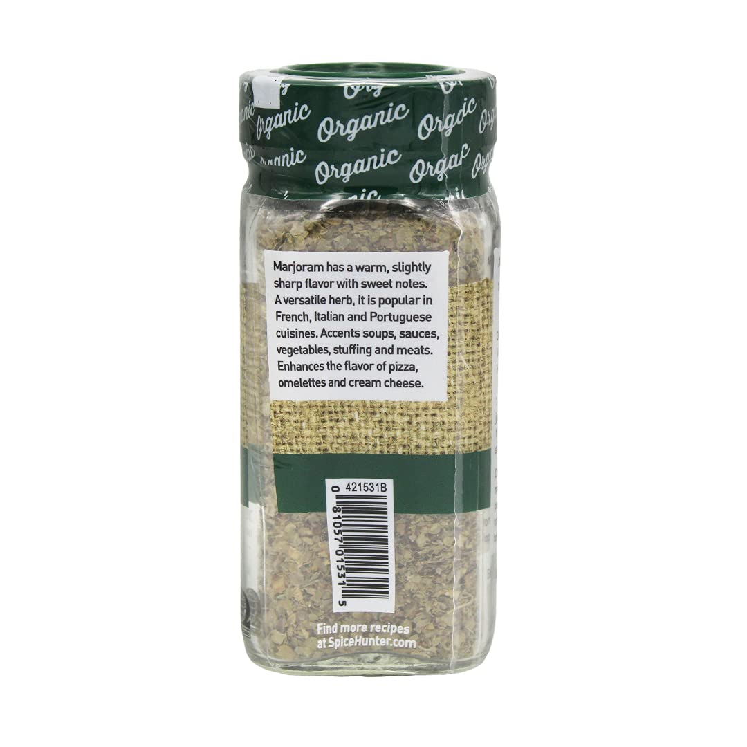 The Spice Hunter Marjoram, Organic, 0.3-Ounce Jar