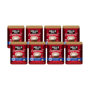 Hills Bros. Flavor Coffee (Sugar-Free French Vanilla, 12 Ounce (Pack of 8))