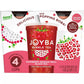 Joyba Raspberry Dragonfruit Black Tea Bubble Tea, 12 fl oz Cup (Pack of 4)